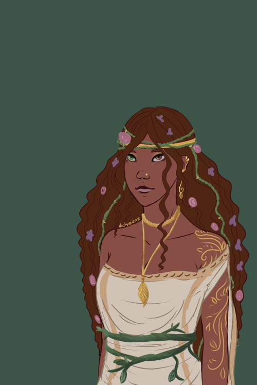 nickiezxzart:The Greek Goddess Demeter.I did a sketch of all the goddesses here and I got a lot of g