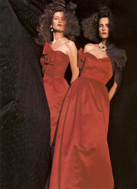 The Scarlet WomanMarie-Sophie Wilson & UnknownsVogue Uk, October, 1985Herb Ritts