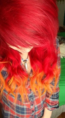 Exotixa:  Ready For Fall? Here Is A Flaming Red Ombre To Match Our Fall Season! Remember