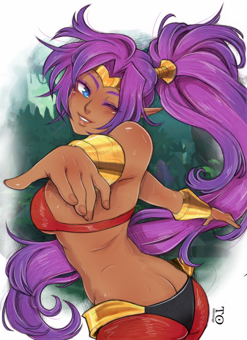 tabletorgy-art: uploading some art I did while I was gone from tumblr! Shantae for Shantae 5 announcement