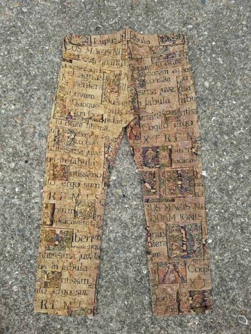 generally-nauseated:ofstarsandsmoke:caminosinrumbo:Junya Watanabe MAN CDG - Latin / Bible Scripture 