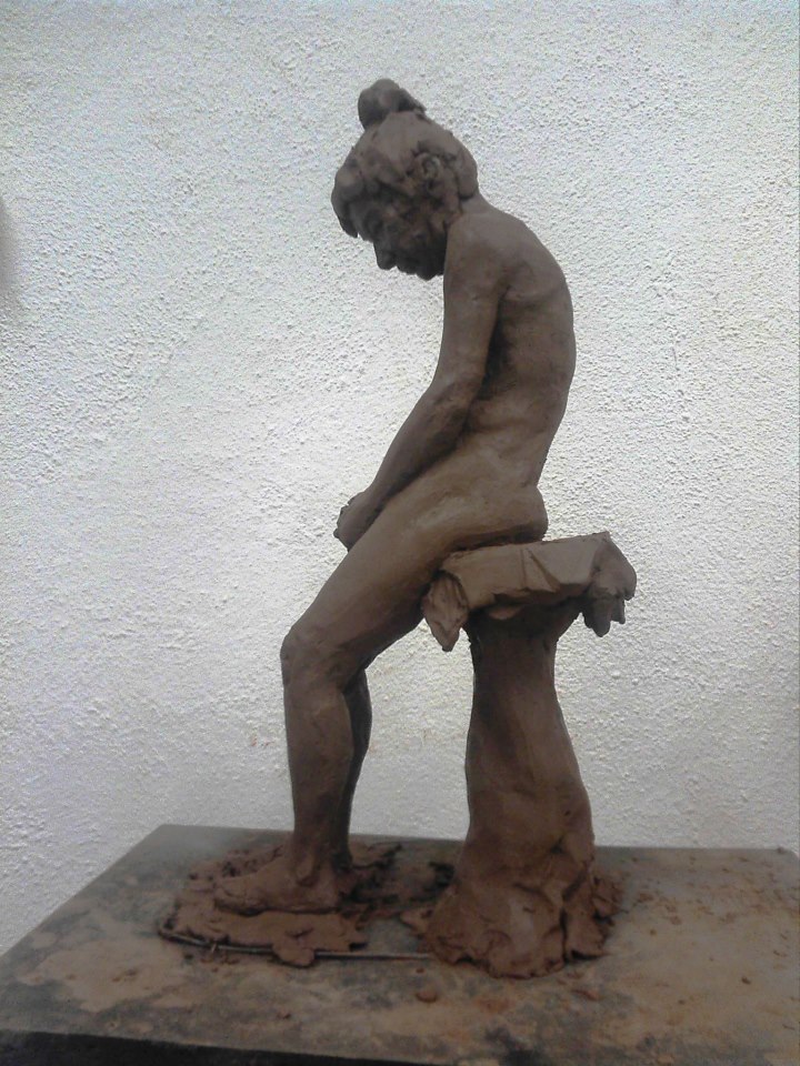 My First ever Live Model Sculpture