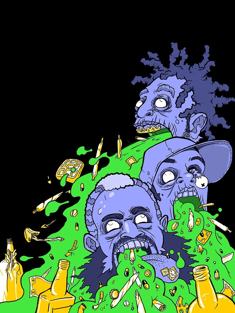 sxppxn-purp420:  Flatbush Zombies stay trippin! 