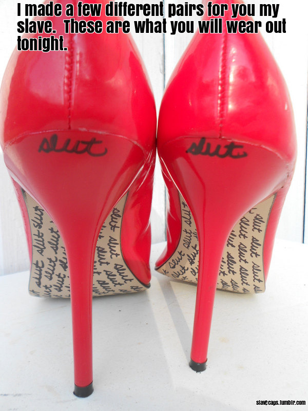 slavecaps:  slave captions chastity sissy bodymod breasts heels highheels bdsm transgender