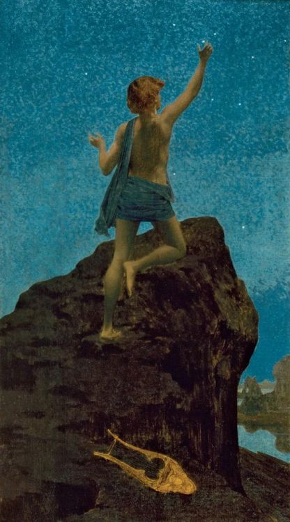 yamimin520: Le PoèteArtist:  Alexandre SéonDate: 1895Location: SAINT-ÉTIENNE Musée d'Art Moderne