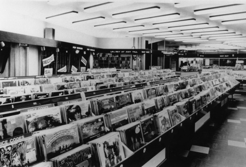 adieufranz: A record shop in Oxford Street, London, 1960s.