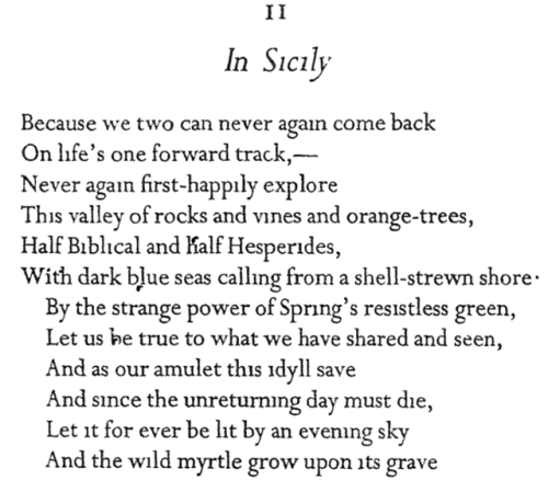 blaetter:— Siegfried Sassoon, ‘Vigils’, 1935