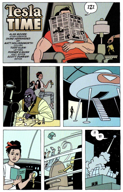 spaceshiprocket - Tesla Time from Tom Strong’s Terrific Tales #1...