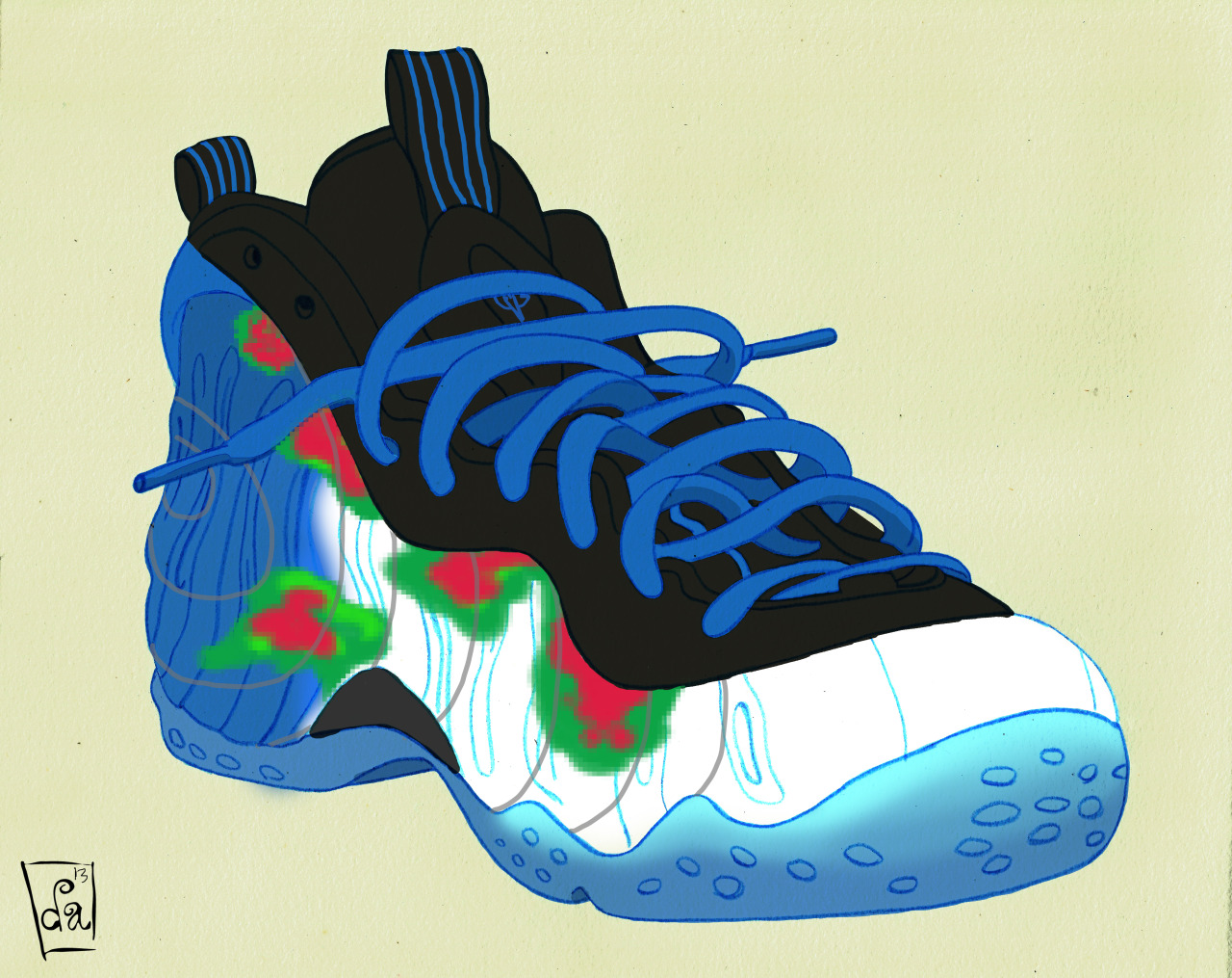 weatherman foamposite laces