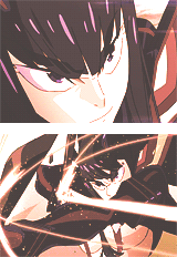 ohayocelestia:  Satsuki Kiryuin 鬼龍院 皐月 - Kill la Kill Episode 21  now why did Junketsu look very different when Ryuko wore it but Senketsu looked the same when Satsuki wore him? seriously dont understand that…is it cause lack of will?