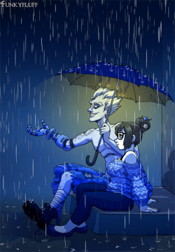 funkyfluff-fiction:It took him a while to get used to the rain