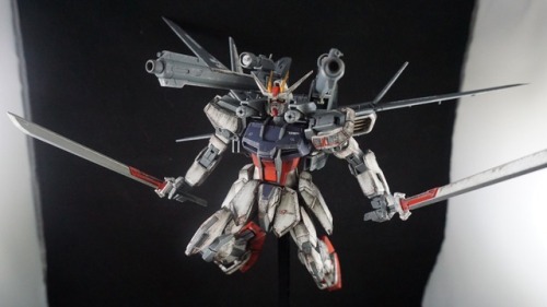 MG Strike Gundam + IWSP completed weathered build!This kit is beyond awesome. Highly recommended d