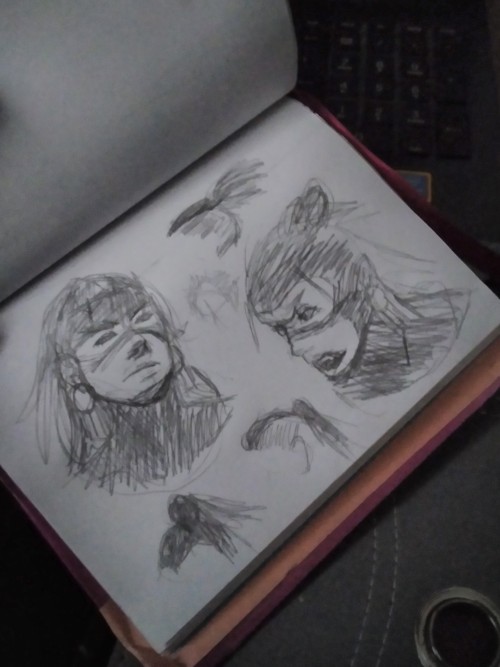 I Went Out And I Used My Time There To Sketch These Tezca's Faces Heheh