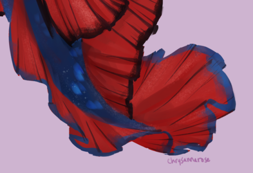Kicking off Mermay with a betta-inspired Ruby of the Sea I won’t be doing a drawing 