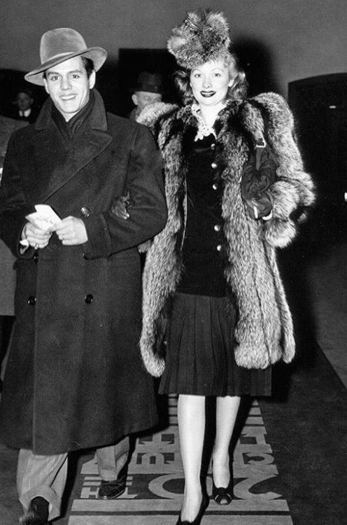 Lucille Ball and Desi Arnaz, 1940
