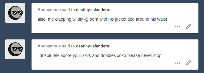 destiny-islanders:  Thanks, Anon! :D