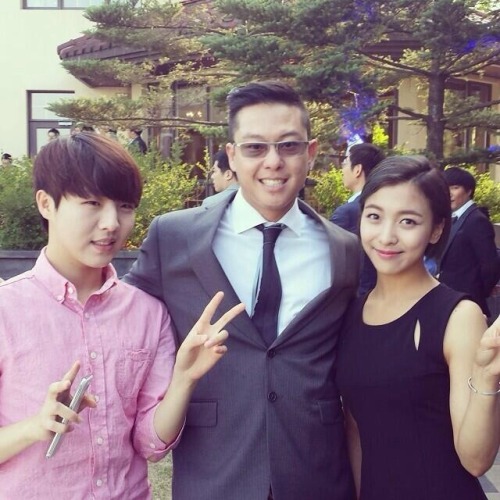 @djnure: Chris&rsquo; wedding hanging with two artists I produced: 유승우 and f(x) Luna @znlwm97 #f