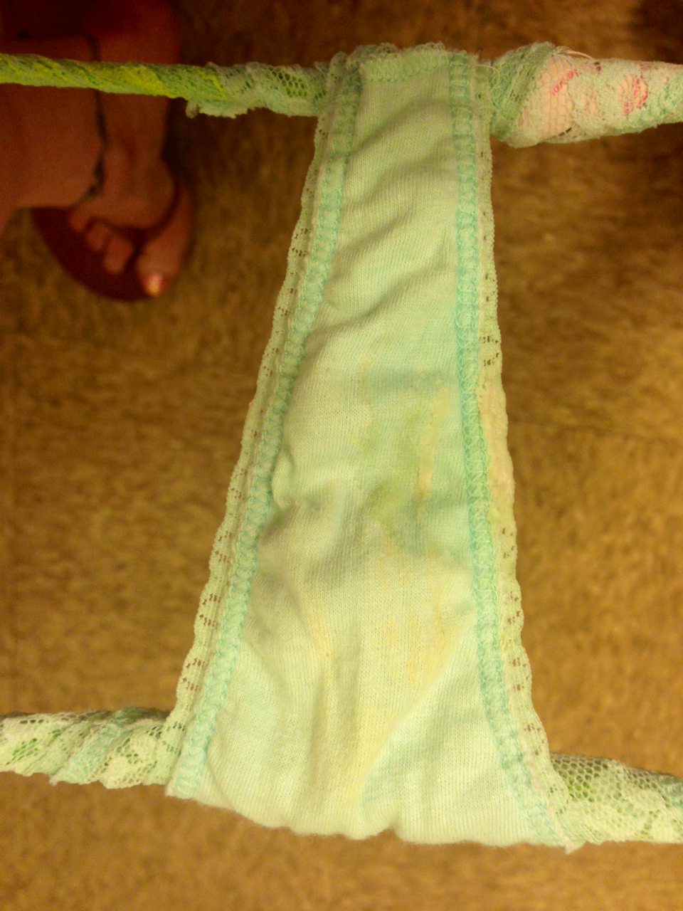 marklido:  jellybeanphalange:  Thursday’s drippy creamy horny panties. Mmmmmmm