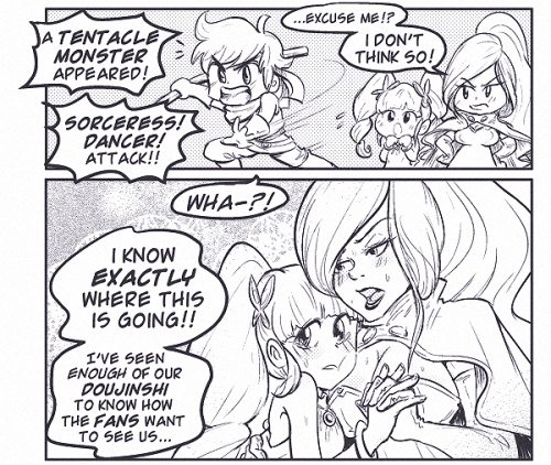 everydaycomics:  self-indulgent comic aha rpgs are dangerous but the fandom even more so 