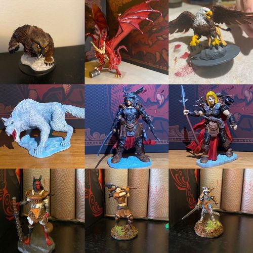 (Late) progress report - my first 9 minis! Follow me for more progress, I describe my pitfalls and s