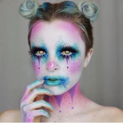 sugarpillcosmetics:  Cutest baby clown @kimberleymargarita_