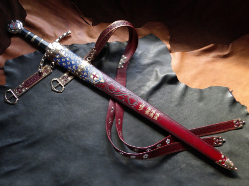 dbkcustomscabbards:King Edward III sword &amp; scabbard commission