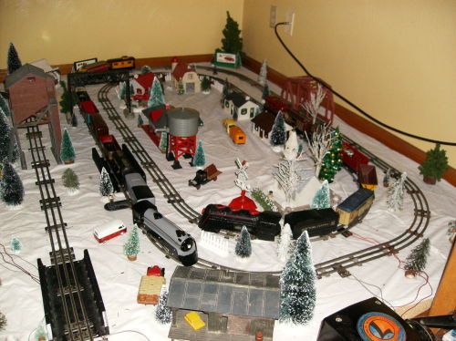 madame-fluttershy:  Mod] this is what I’ve been working on for the past two weeks. This is my tree / trains (there’s 6 plus a trolley) and village. I love Christmas time  NOT ART: But worth the reblogTHIS ^ is how you do a tree and Christmas village.