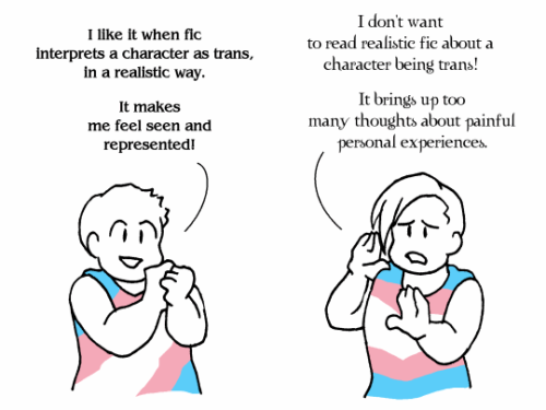 bicatperson: Okay, granted, it’s been a while since I’ve seen “all trans readers like one kind of fi