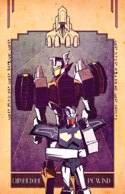 dcjosh:  Hey all! Here’s a look at the first of this years exclusive prints i’ll be doin up just in time for Botcon!Your favorites; Chromedome &amp; Rewind!This’ll be available as an 11x17 inch full color print so be sure to stop on by my table