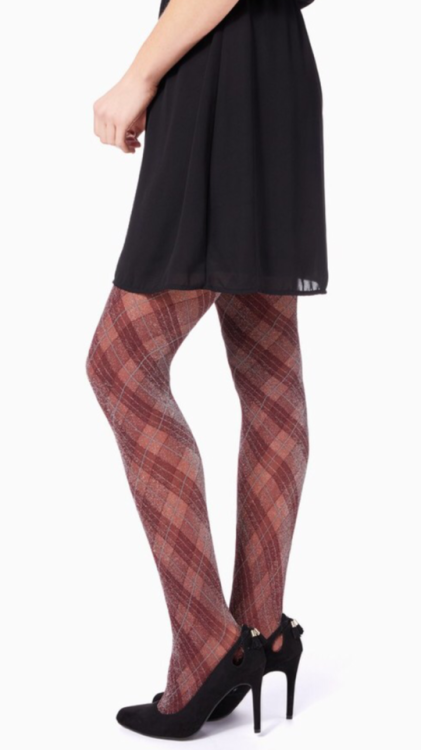 Charming Charlie Plaid Shimmer Lurex Tights - http://shopstyle.it/l/ssfp Add some sass to classic lo