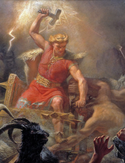 evergod:  Thor Battling the Giants (Detail), 1872 Mårten Eskil Winge, Swedish, 1825-1896