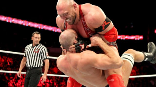 rwfan11:  Ryback and Cesaro …. Cesaro, go ahead and motor-boat that shit! :-) 