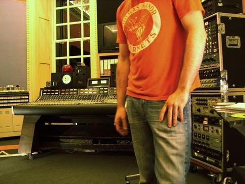 Nigel Godrich and the Studio In this picture taken from the In Rainbows...