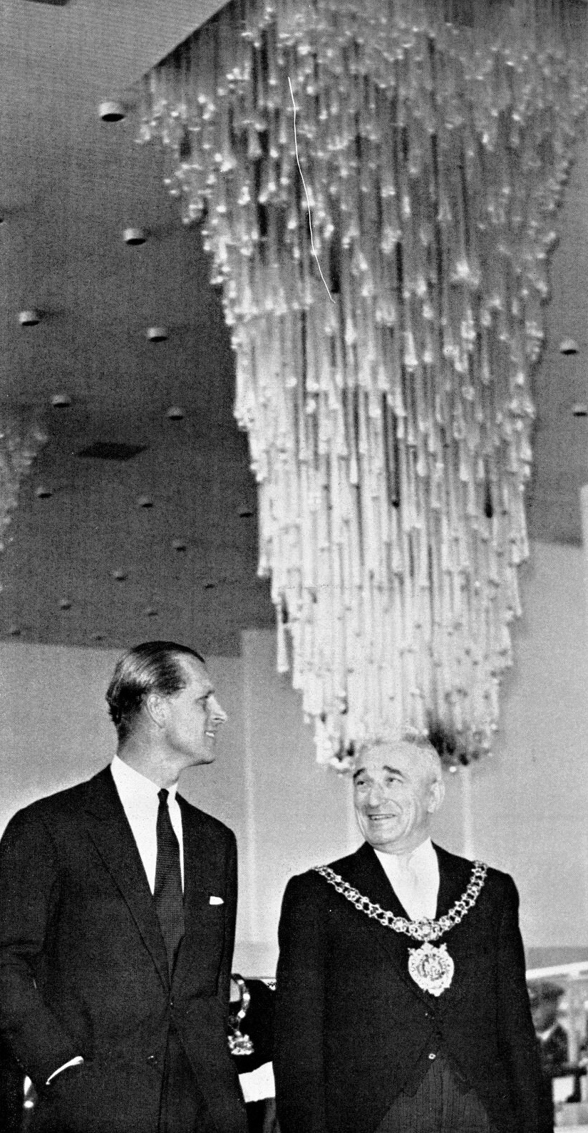 Quite a hat at that, 1962. There was Prince Philip and Alderman Robert Evan Thomas,