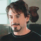 joshholloway: tony stark + smiling