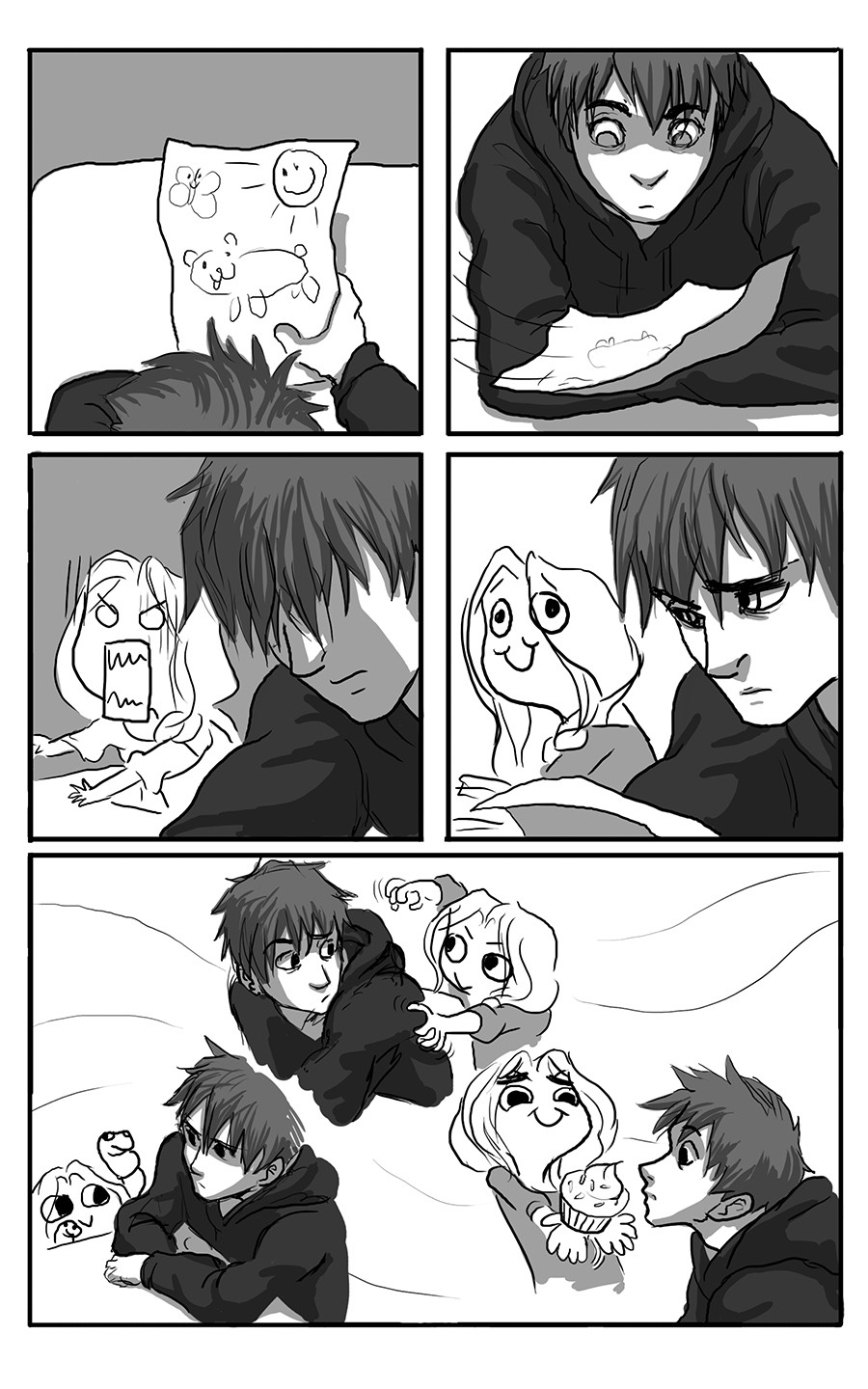 airakanke:  tiffanydraws:  Read from right to left :) This is a little manga I wrote