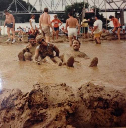 Older Hannibal mud volleyball game