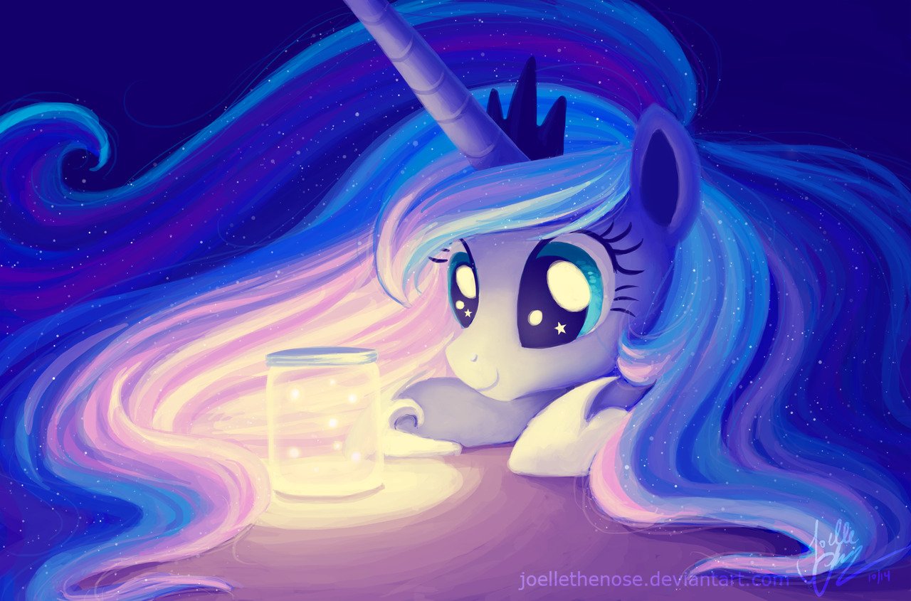 that-luna-blog:  Fireflies by JoelletheNose  x3! Hee, so cute~! &lt;3