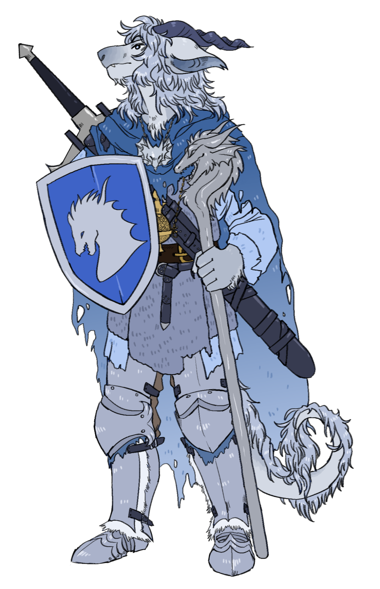 fishsticxz-art:made a new dnd character! his name is raku and hes a half-dragon paladin