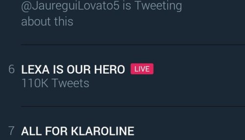 clexabrasil: llexa: clexabrasil: guys, i think we broke twitter i can’t believe lexa came back