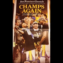 We are Championship! #dubs #oaklandwarriors #letsgooakland