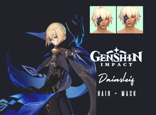 Dainsleif Hair + Mask (Genshin Impact)- Mask under Hat category - All LOD’s- Normal and Specular Maps- Custom thumbnail- HQ compatibleModel by MIHOYO. Conversion to The Sims by mePATREON (early access; public release TBA) #genshin impact#s4cc#s4 genshin #ts4 genshin impact #ts4cc#s4cc male #the sims 4 cc #dainsleif#hair#requests#*#genshin sims