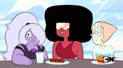 imivi:  artemispanthar:  kasukasukasumisty:  ireallylovestevenuniverse:  the-world-of-steven-universe:  New suits! x3  HER PONYTAIL THO  I thought Pearl had light blue skin, but it looks like she is… pearly  It was definitely more blueish before. I