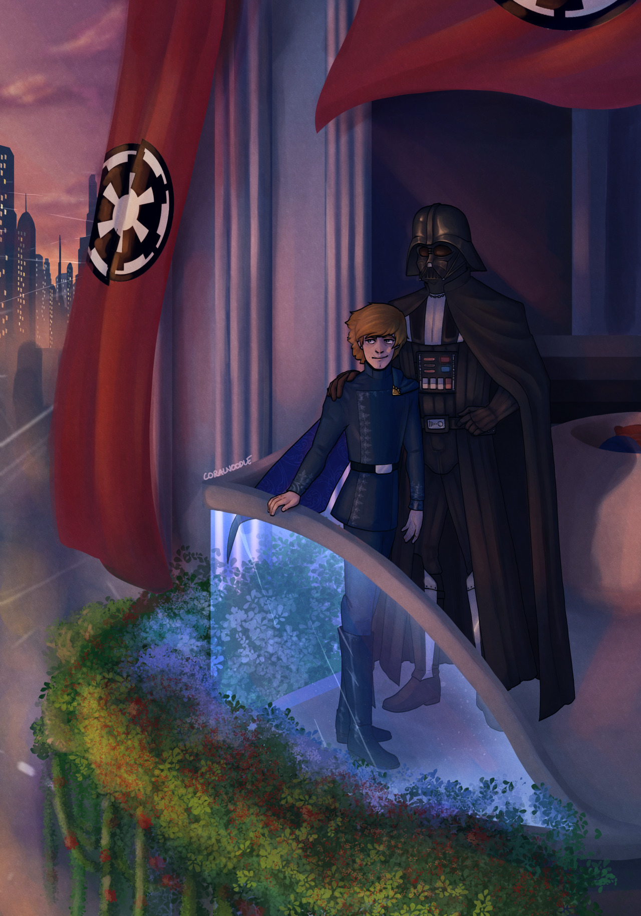 Academie Geit hoesten could go for some noodles — Here is my art for Luke and Vader summer  exchange!...