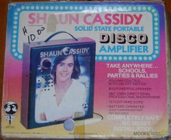 Vintagetoyarchive:  Vanity Fair: 1977 Shaun Cassidy Disco Amplifier 