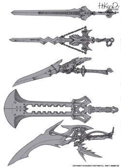 anatoref:  Bladed Weapon ConceptsRow 1, 2,