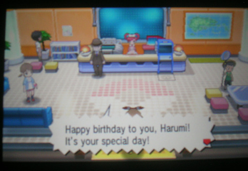 princessharumi:  OKAY BUT I love how Pokemon games now give you Birthday wishes !! Look at the super cute message I got from the center in ORAS <33 