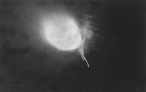 socialclaustrophobia: Otto Piene (German, 1928 – 2014), Midnight, 1975. Fire gou