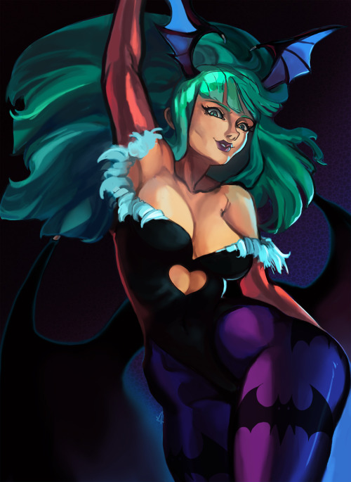 Porn photo michellepow:  Morrigan from Darkstalkers.