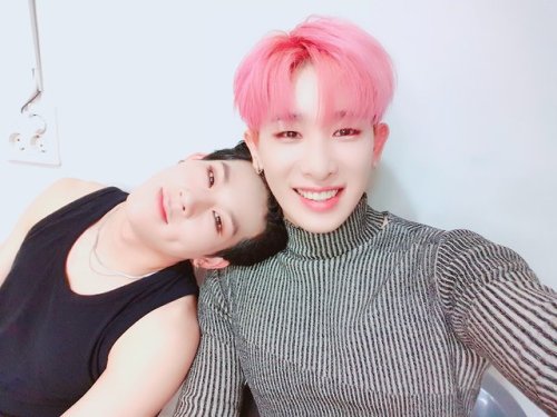 Wonho and Joohoney 